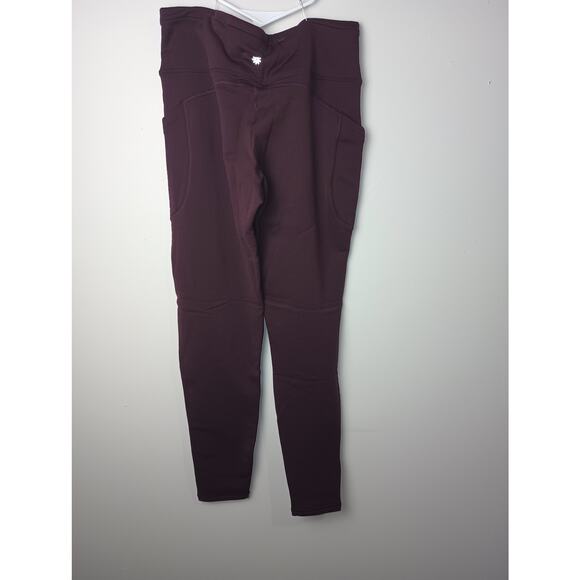 Athleta Altitude Stash Tight in Polartec Powerstretch Pants Women Large Purple - Picture 3 of 3